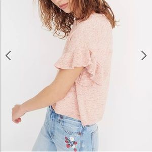 Madewell Ruffle-Sleeve Sweater Tee